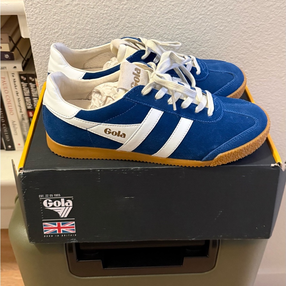 Gola Blue and White Women's Sneakers - Picture 4 of 6